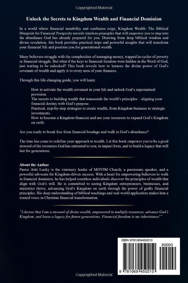 Kingdom Wealth: The Biblical Blueprint for Financial Prosperity (Unlocking Divine Principles for Wealth, Stewardship and Impact) - Image 2