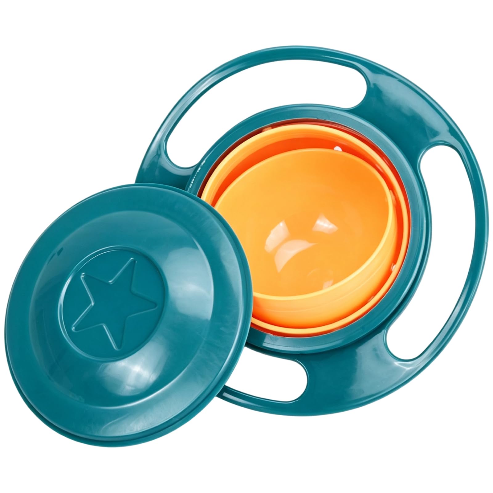 Gyro 360 Giratorio para Evitar la Comida rebose, Plato Infantil antiderrames,Gyro Bowl for Kids
