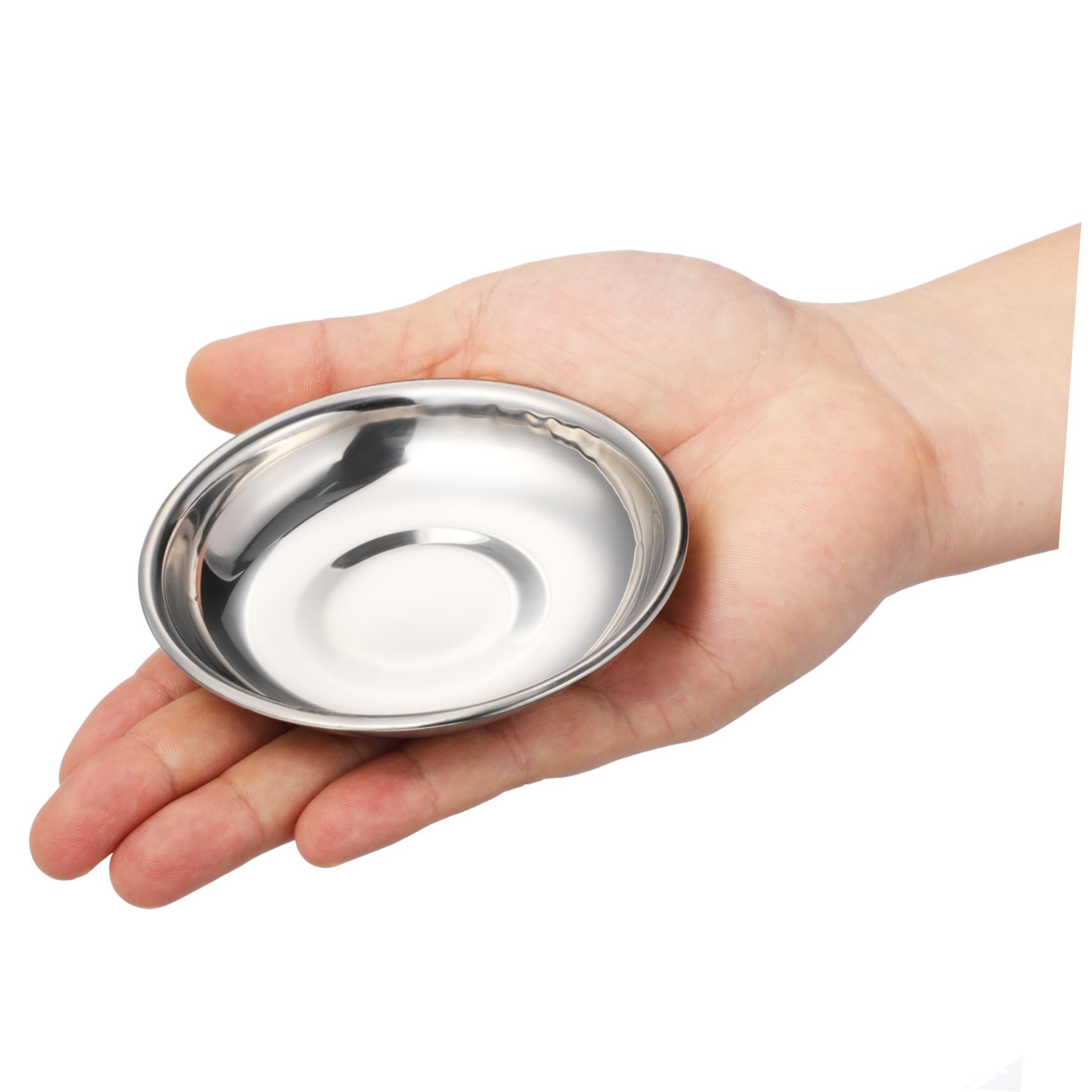 TOYANDONA Runde Kleine Edelstahl Gewürzschalen 10 Stück für Dip und Senf
