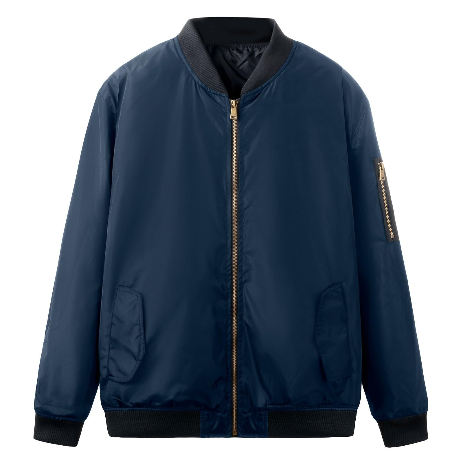 Genérico Cazadoras Mujer - Chaqueta Bomber Mujer Blouson Casual Chaquetas Entretiempo Abrigo Ligera Cardigan Primavera Sudadera Cremallera Sobrecamisa Deportiva Parka Moda Trench Coat