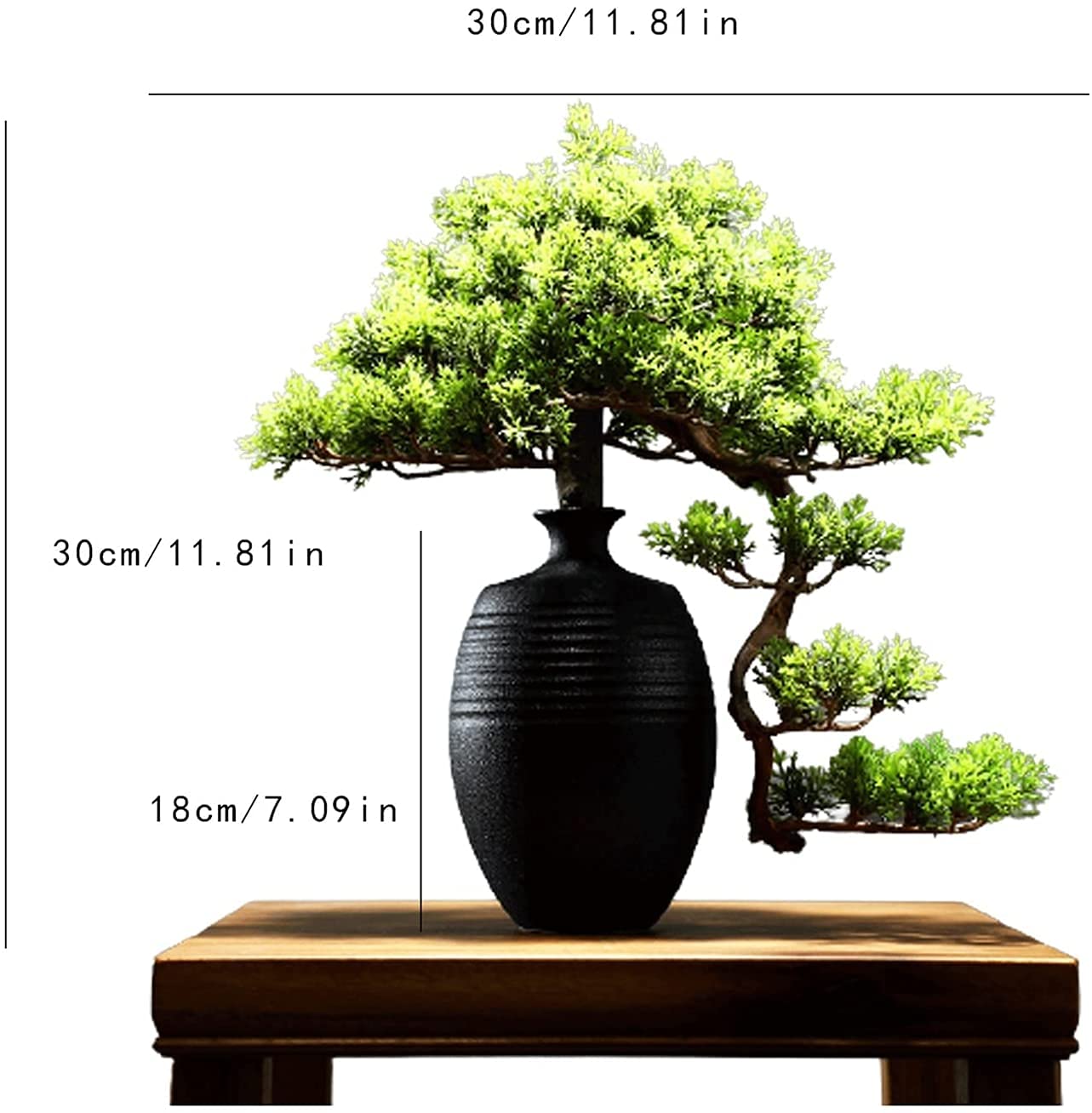 Amazon.com - 11-Inch Artificial Bonsai Tree, Large Vase Flower Pot