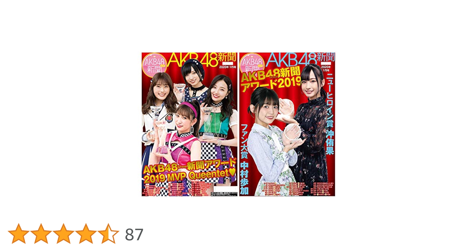 AKB48Group新聞 2020年1月号 Amazonオリジナル生写真セット (A組