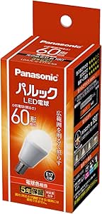 パナソニック ミニクリプトン型 パルック LED電球 口金 E17 電球60W形相当 電球色相当(7.1W) 小形電球・広配光タイプ 1個入 断熱材施工器具 密閉器具対応 LDA7LGE17SK6