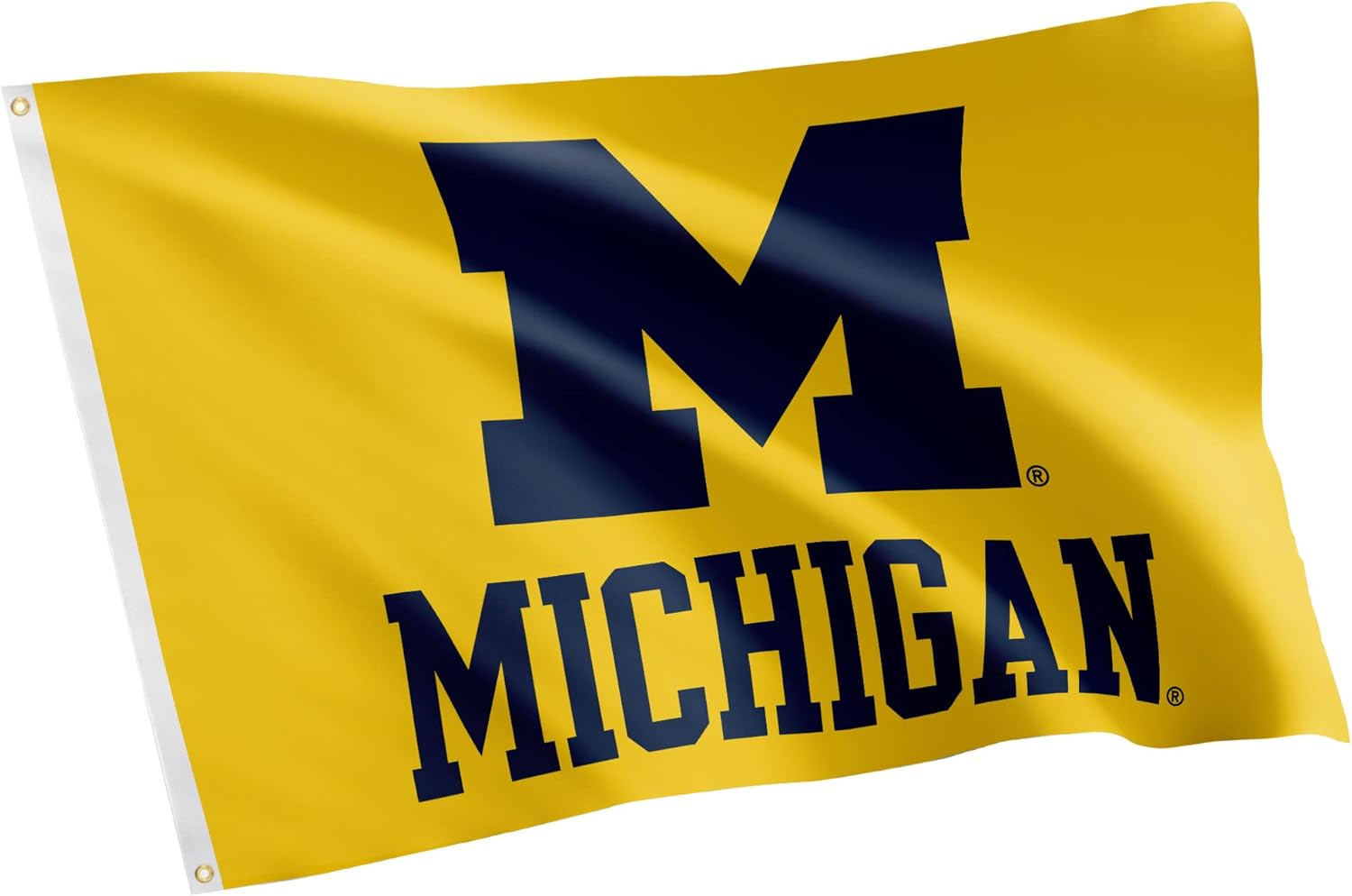 Desert Cactus University of Michigan Flag - 3 x 5 Feet UM Wolverines Banner, Indoor/Outdoor Durable Fabric Display(Design 4)