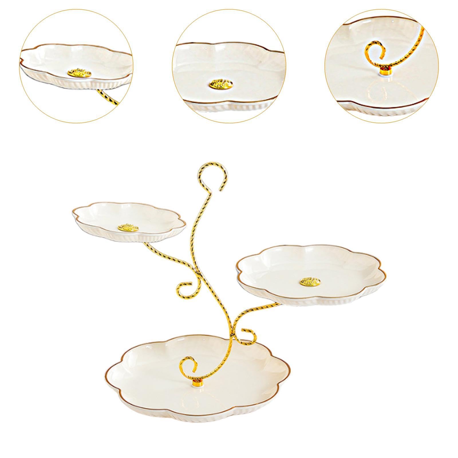2 set di alzata per torte nuziali, buffet, dessert, cupcake, per compleanno, cucina, matrimonio, bianco