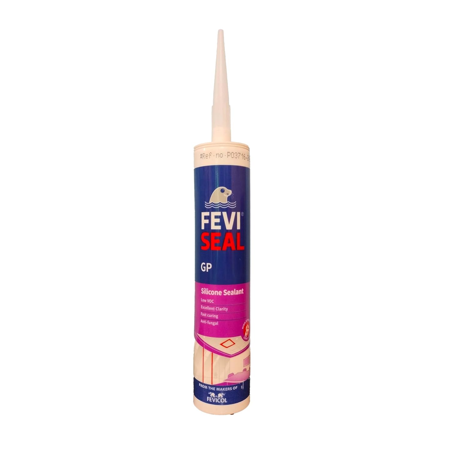 Fevicol Feviseal GP Silicone Sealant GPS Premium Cure (Clear, 280ml) (1