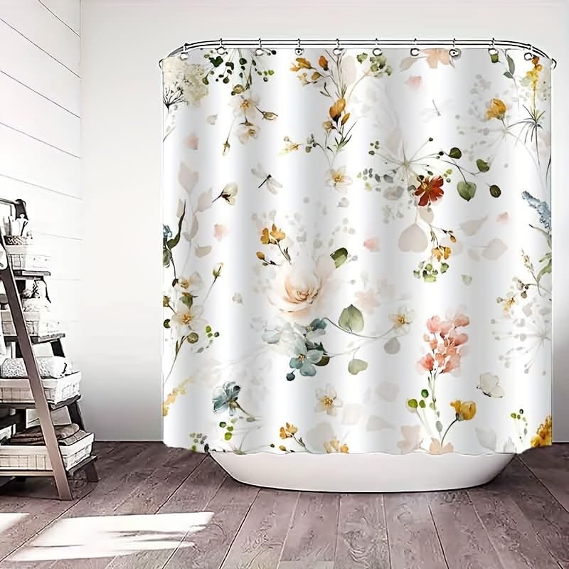Rideau de douche fleurs pour une décoration moderne - 2