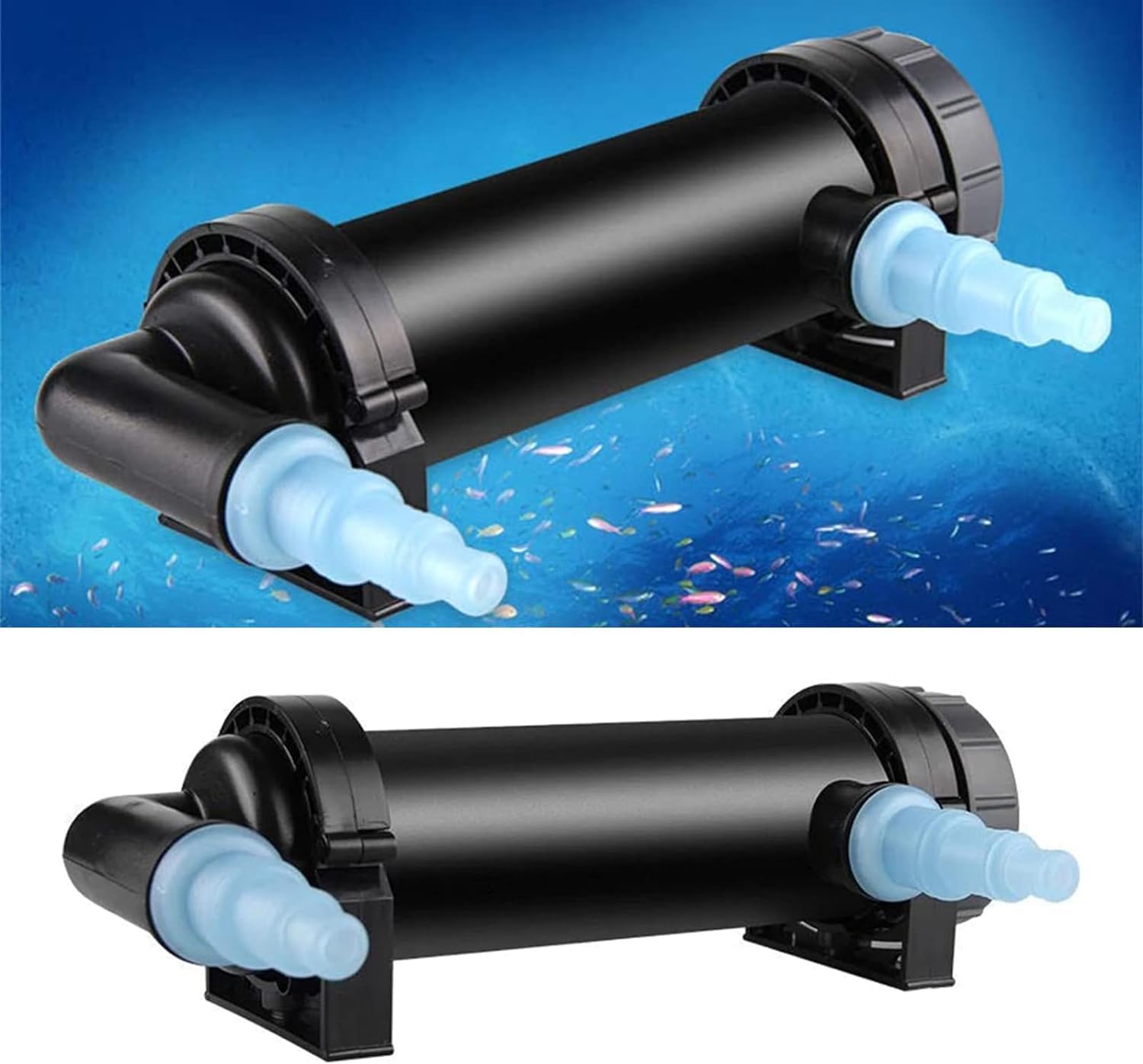 QiXiaYuHui UV Sterilizer Lamp, 13W Aquarium Fish Tank UV Light Sterilizer, Water Cleaner, Crystal Material, 360° Disinfection, IP68 Waterproof