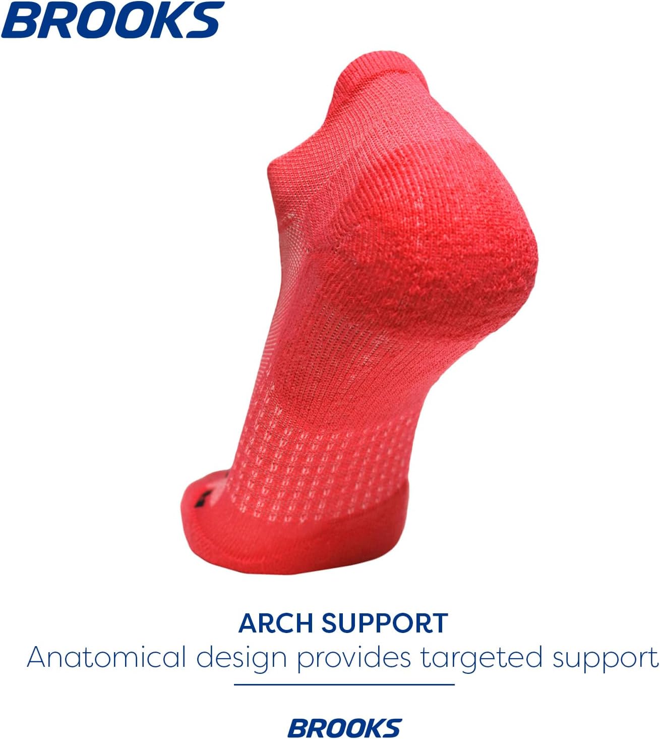 Brooks Ghost No Show Socks I Performance Running Low Profile Socks with Arch Support for Men & Women