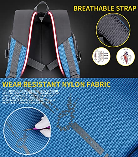 Mochila ligera impermeable para senderismo EKsma verde miniatura 3