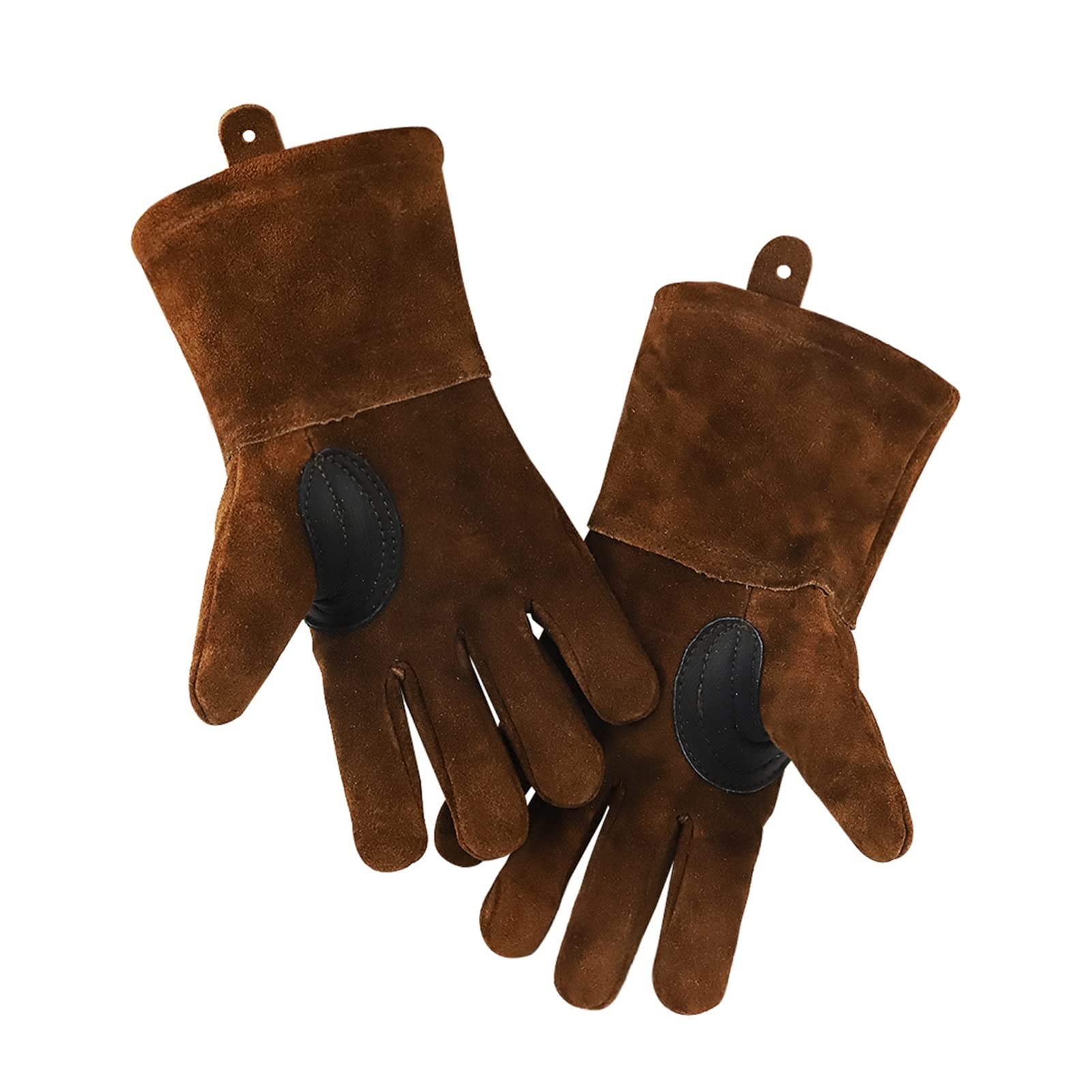 Guantes de trabajo de soldadura, Guantes de trabajo de cuero for soldar for hombre, resistentes al calor y al desgaste, varios tamaños.(Large)