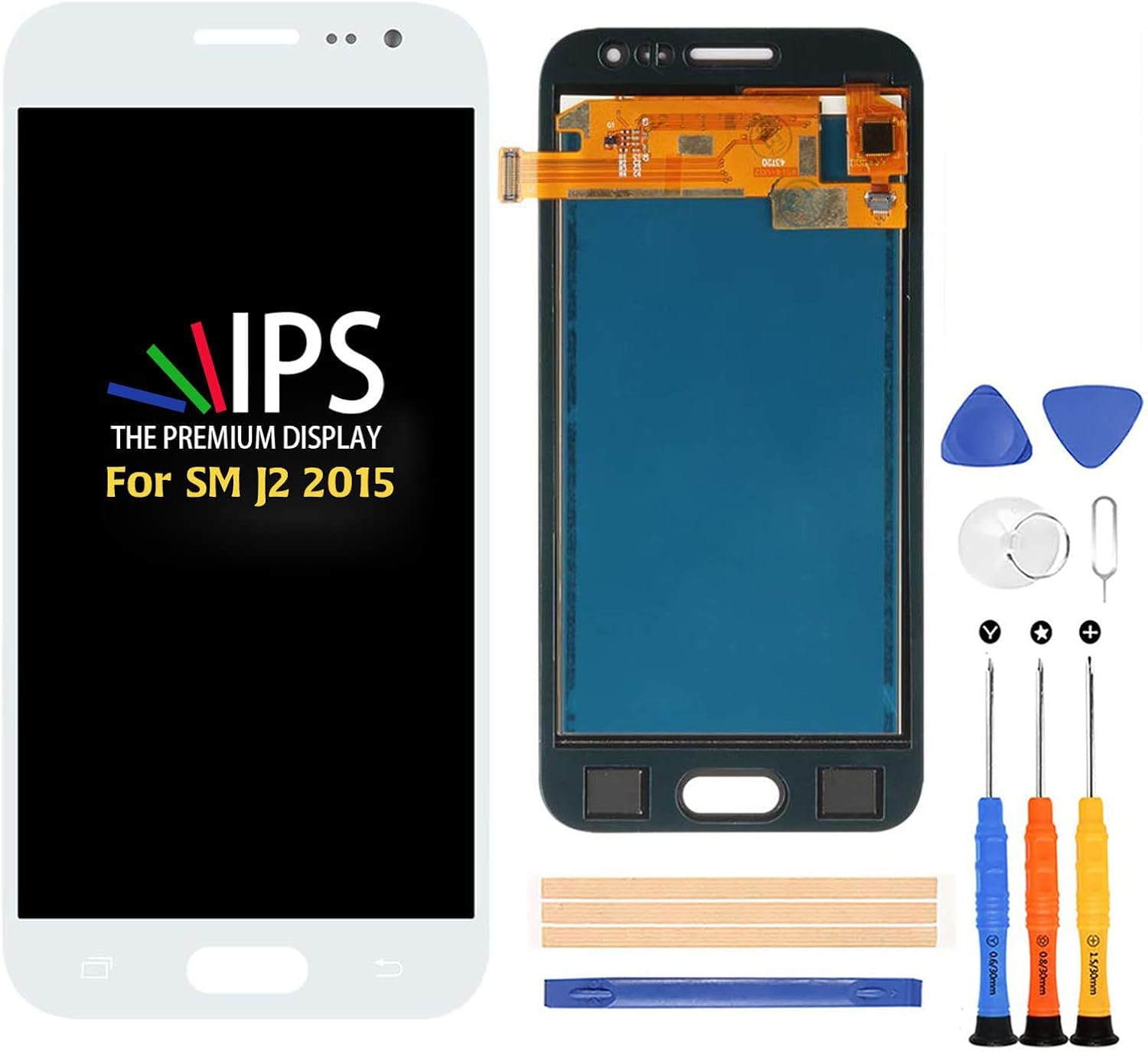 for Samsung Galaxy J2 2015 J200 J200F J200Y J200G J200H J200M J200BT LCD Screen Display Touch Digitizer Glass Replacement Assembly with Brightness Adjustment TFT Parts
