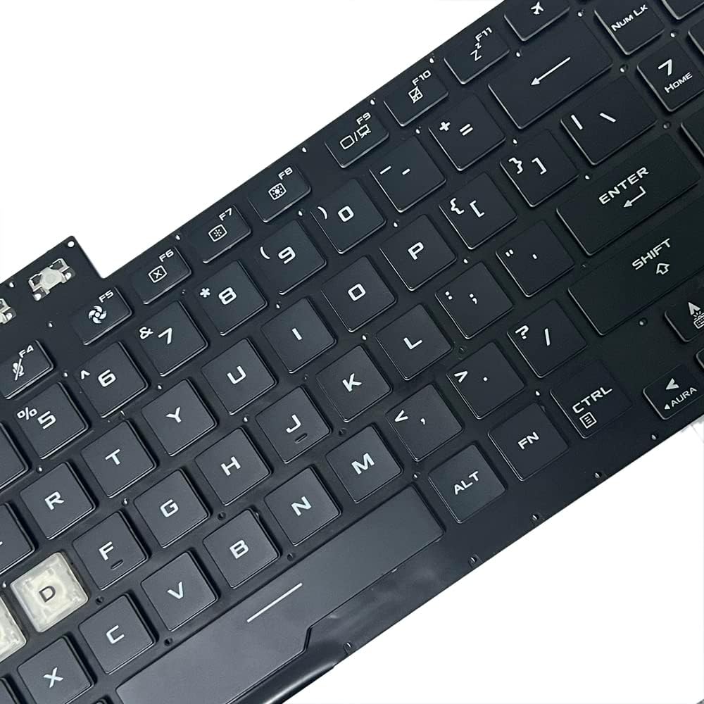 JINTAI Black US Backlight Backlit Keyboard Replacement for ASUS TUF Gaming 8 F15 FX506 FA506 FA506II FX506H FA506Q FX506L FA506H F17 FX706 FX706L FA706U FX706U FA706 661VUS00