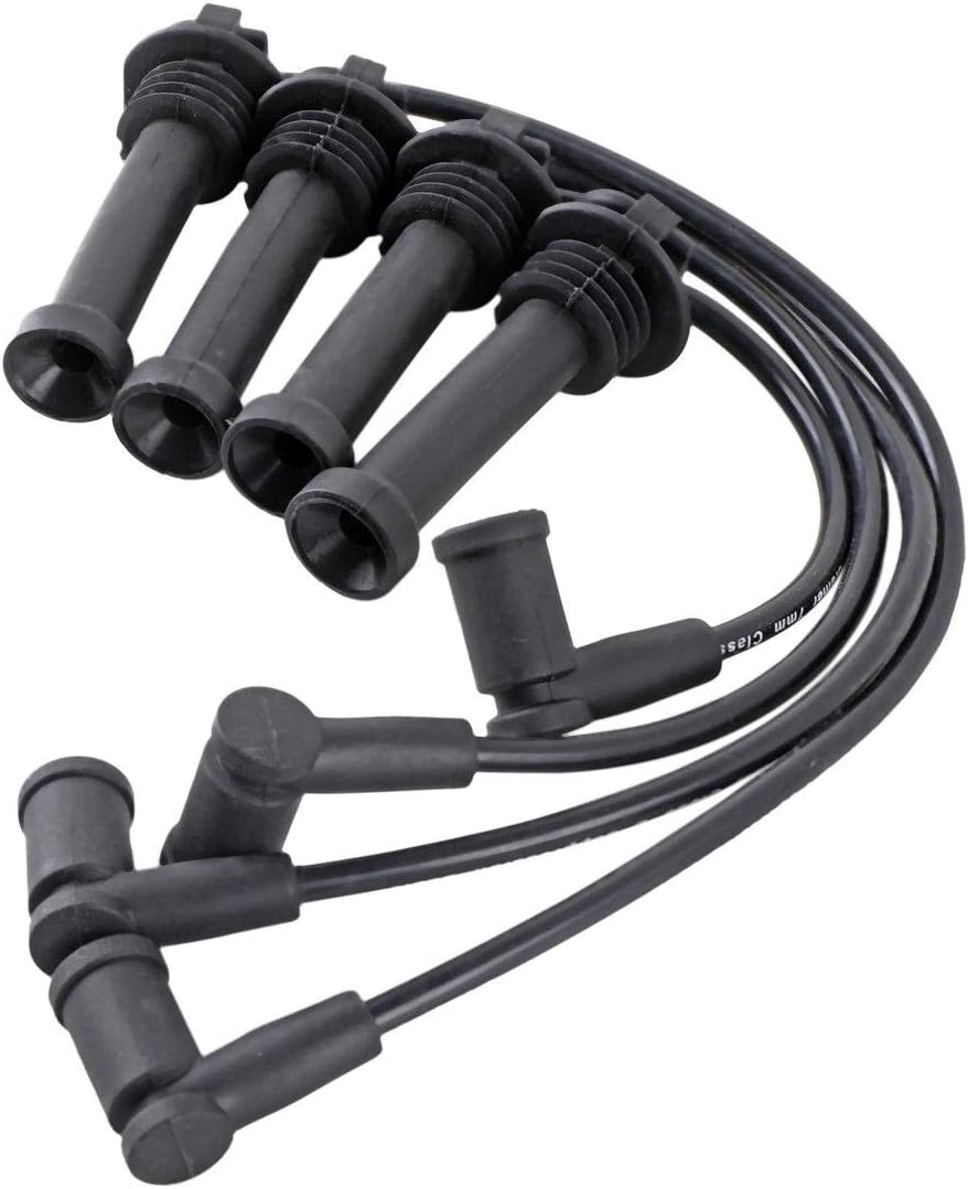 FerryLife Ignition Spark Plug Wire Set - 8mm fit for 1999-2004 Ford Contour/Escape/Escort/Focus, 2001-2004 Mazda Tribute, 1999-2000 Mercury Mystique