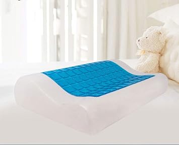 Gel Memory Foam Pillow - Comfortable Cooling Pillow Neck Pain - Cervical Support Pillow Back Stomach Side Sleepers - Bed Orthopedic Sleeping Pillow + FREE Hypoallergenic Cover (50 x 30 cm)