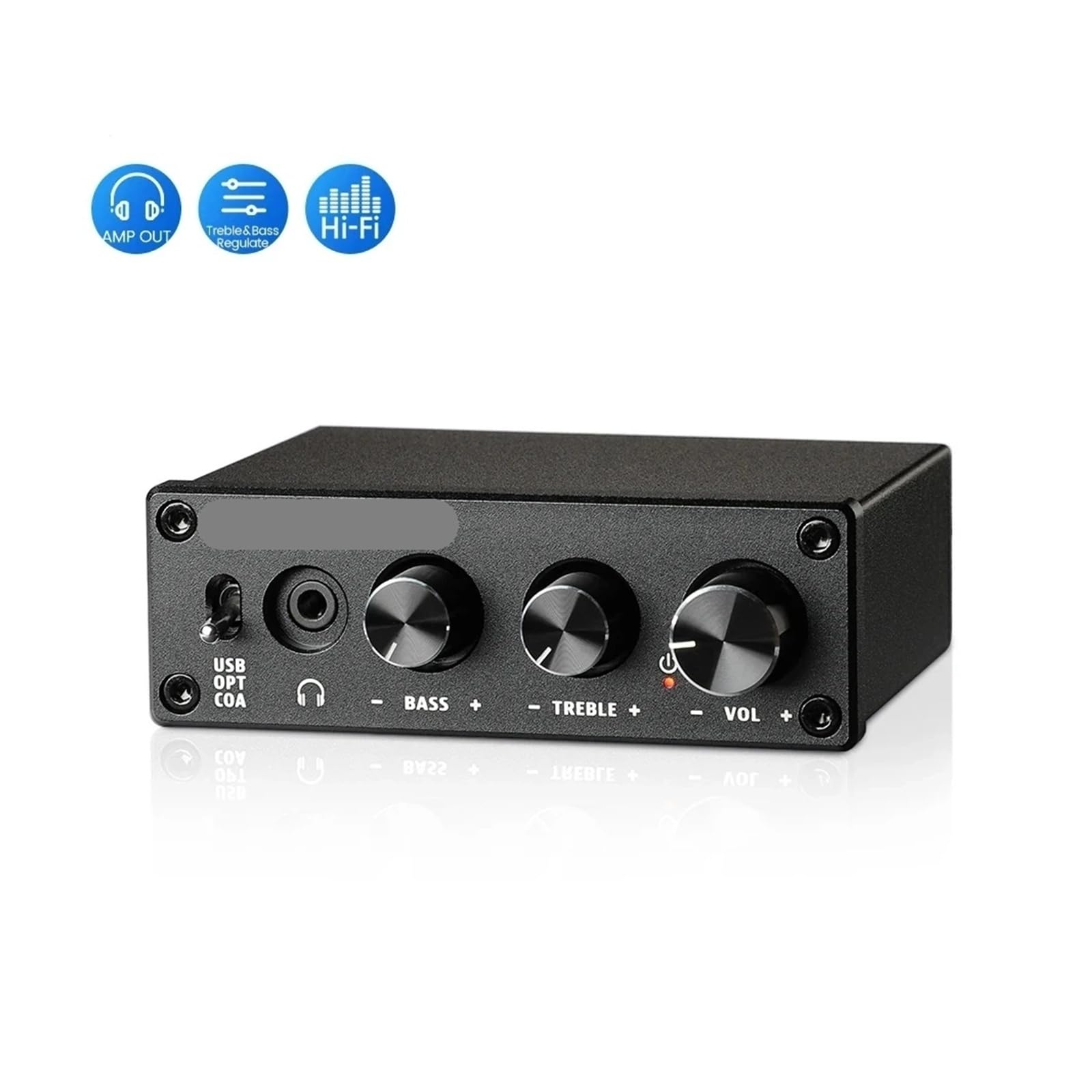 Decoder HiFi USB Amplificatore for cuffie Uscita ottica coassiale stereo Per l'home cinema