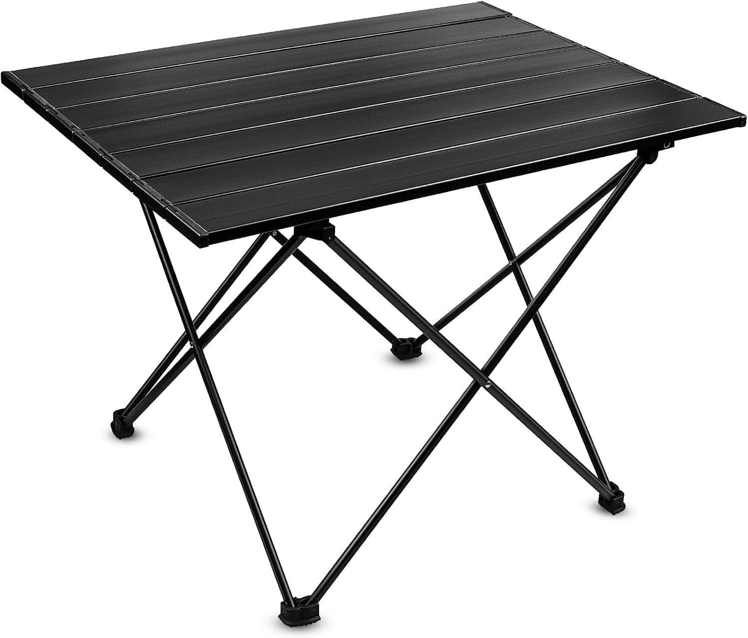 Portable Folding Camping Table with Carry Bag – Lightweight Aluminium for Outdoor, Beach, Travel and Picnic, Black