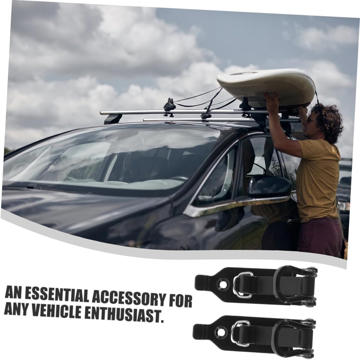 MAGICLULU 2pairs Shovel Holder Truck Roof Mount Bracket Axle Mounting Brackets for Dump Trailer Accessories