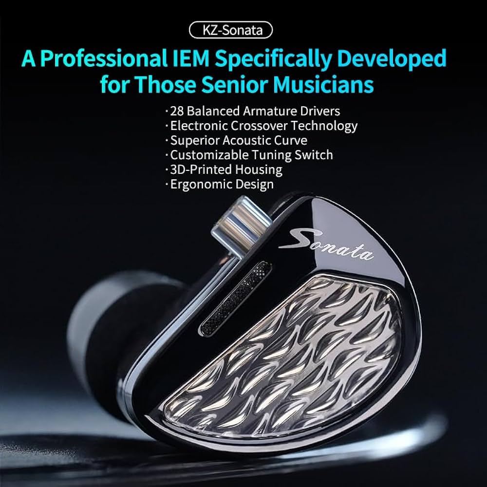 イヤホン KZ Sonata Amazon.com: KZ Sonata 14 Balanced Armature Drivers Headphone,in