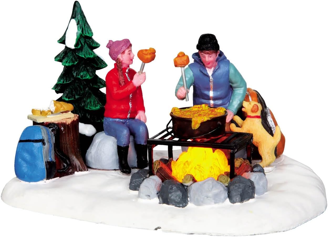 Lemax Campfire Fondue, Battery Operated (4.5V) #34625