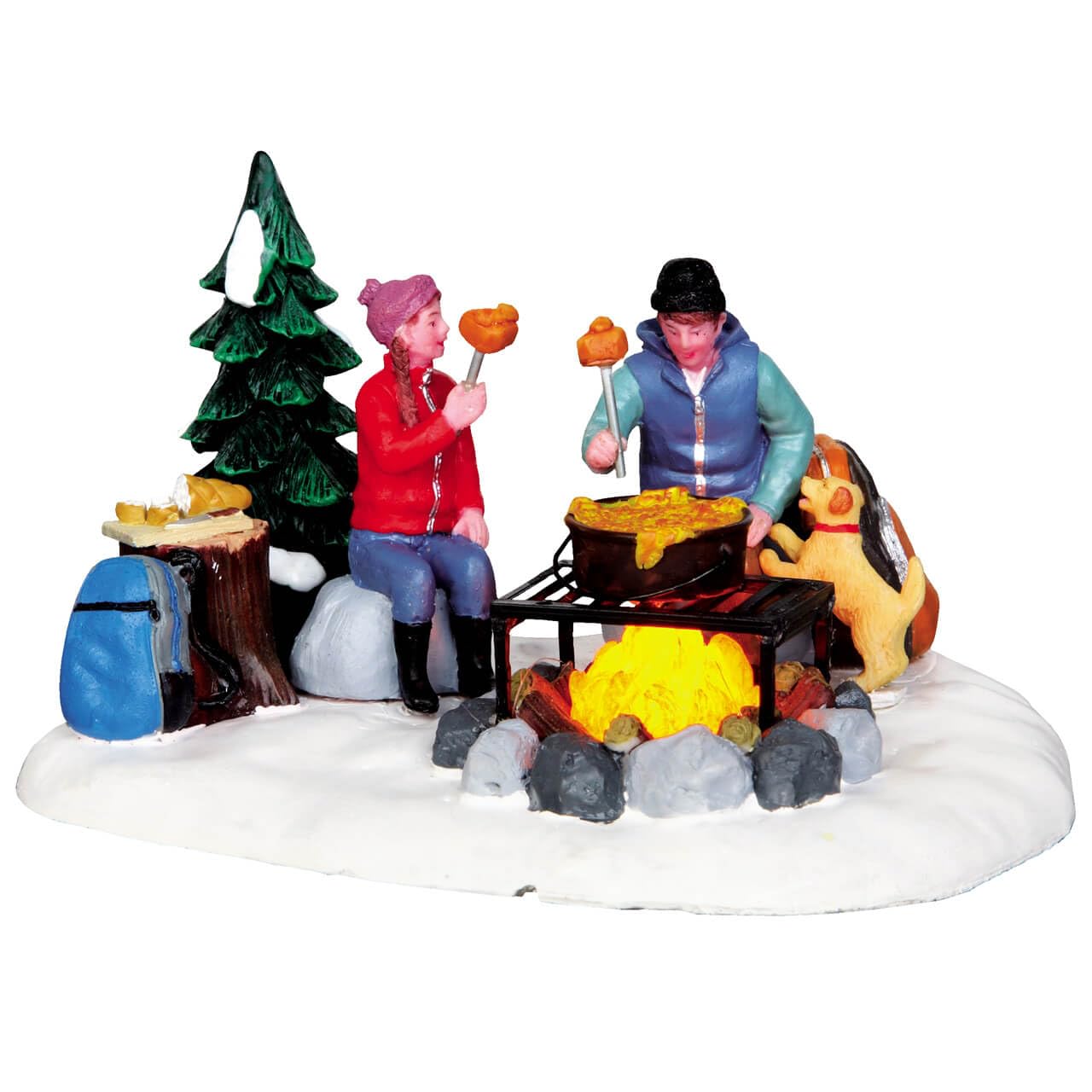 Lemax Multicolor Christmas Village, Campfire Fondue B/O