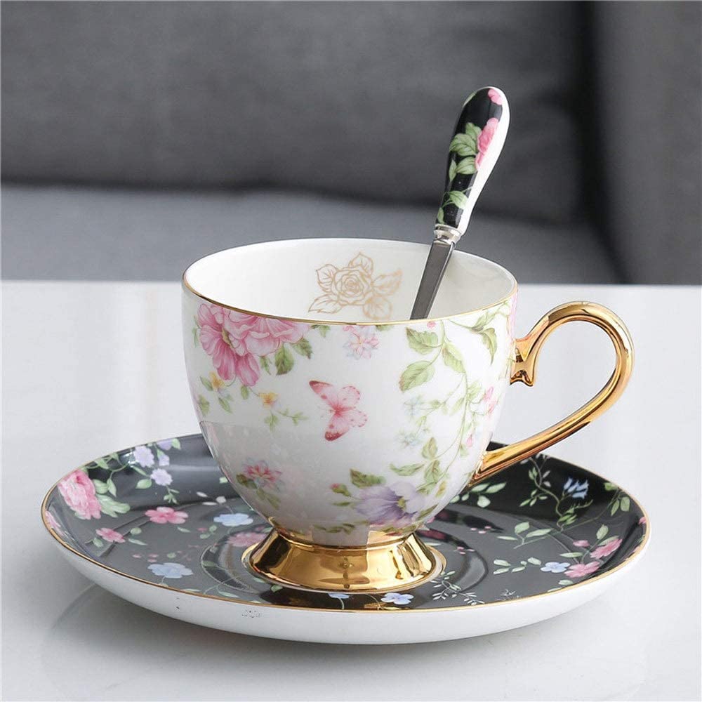 Lekki Luksusowy Ceramiczny Zestaw Filiżanek Do Kawy I Spodków Z Uchwytem Chińska Nowość Filiżanka Do Napojów Filiżanka Do Espresso Filiżanka Do Wody Filiżanka D