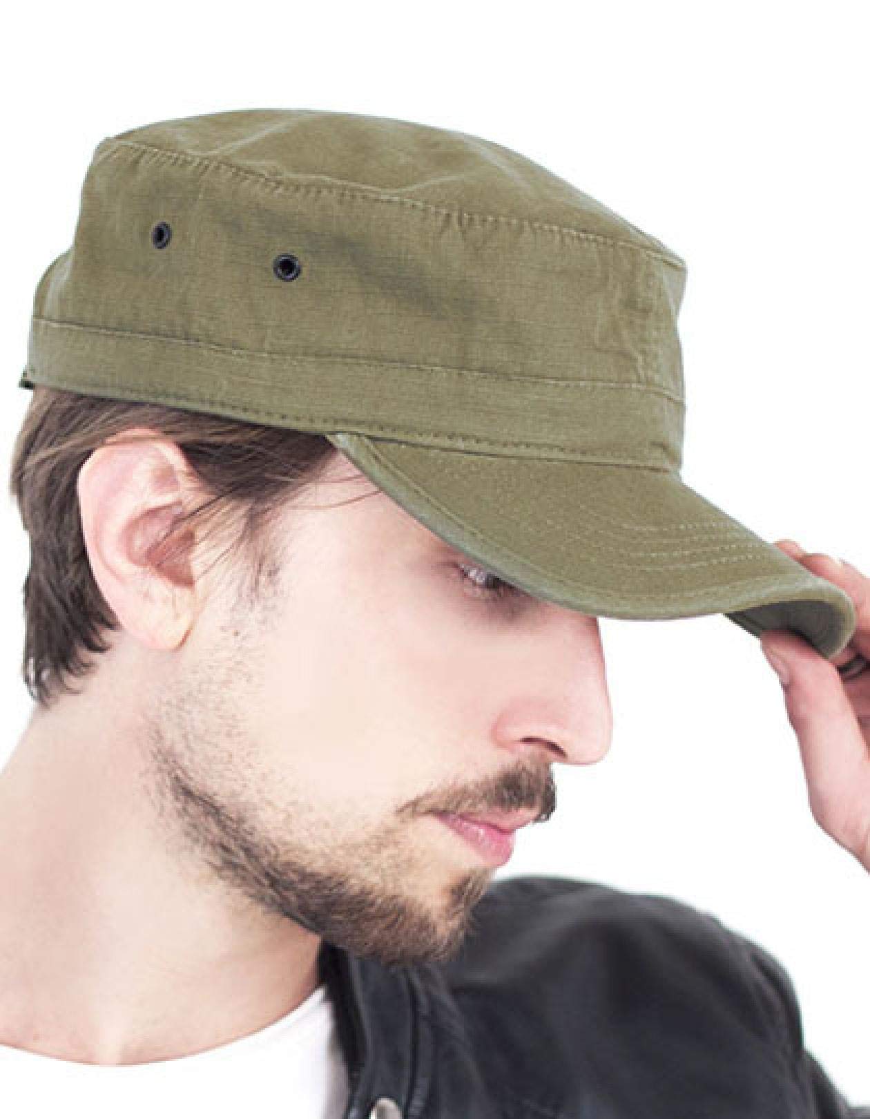 Atlantis Unisex Schwarz Army Cap. - Black - One Size
