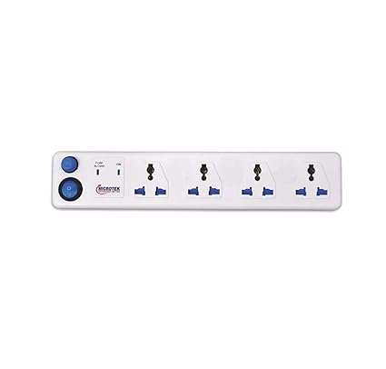 Microtek Spike guard 4 socket with one switch (2 mtr)
