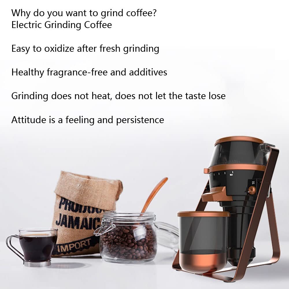 Macinacaffè A Macina Conica Macinacaffè Elettrico A Macine Con 5 Impostazioni Di Macinatura Fresa in Ceramica Conica Grande Tramoggia Per La Produzione Di Birra Di Precisione Chicchi Di Caffè Freschi