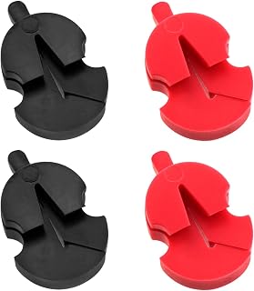 Rubber Silencer Small Viola Ultra-Quiet Exercise Device Violin Mute Full Size Small Mute Musical Instrument Replacement Red 4PCS