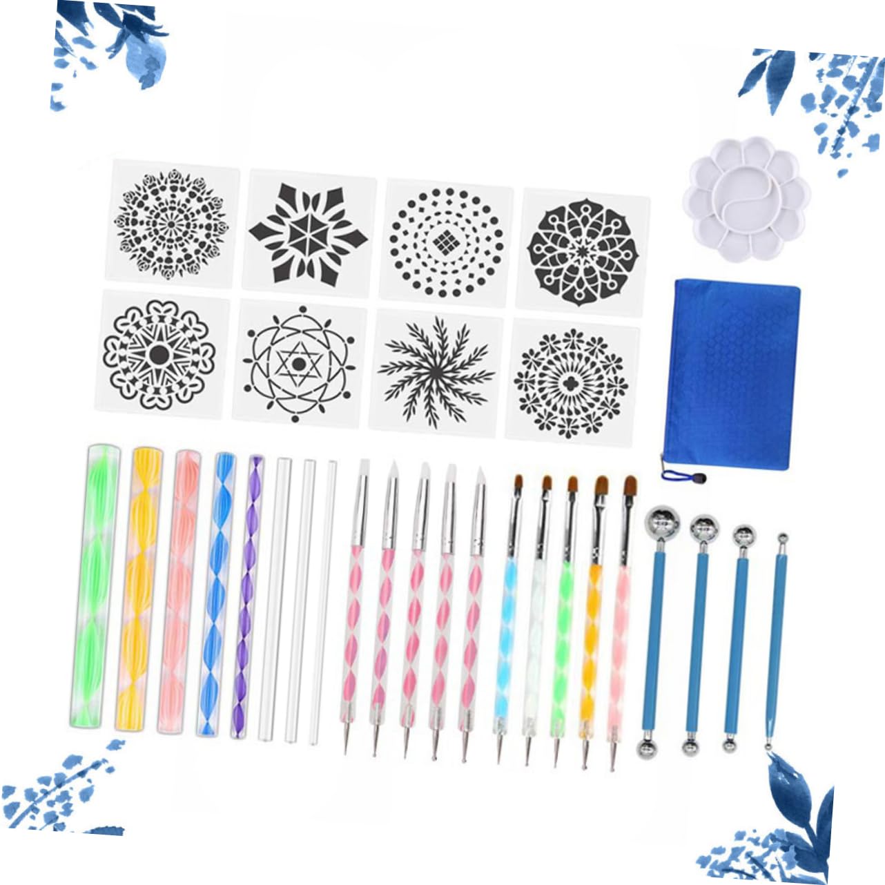 SEWACC Kit D’Outils de Mandala 32 Pièces pour Famille et Enseignants