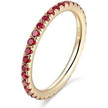 Genuine Sapphire/Ruby/Emerald/Moissanite Rings Solid 925 Sterling Silver