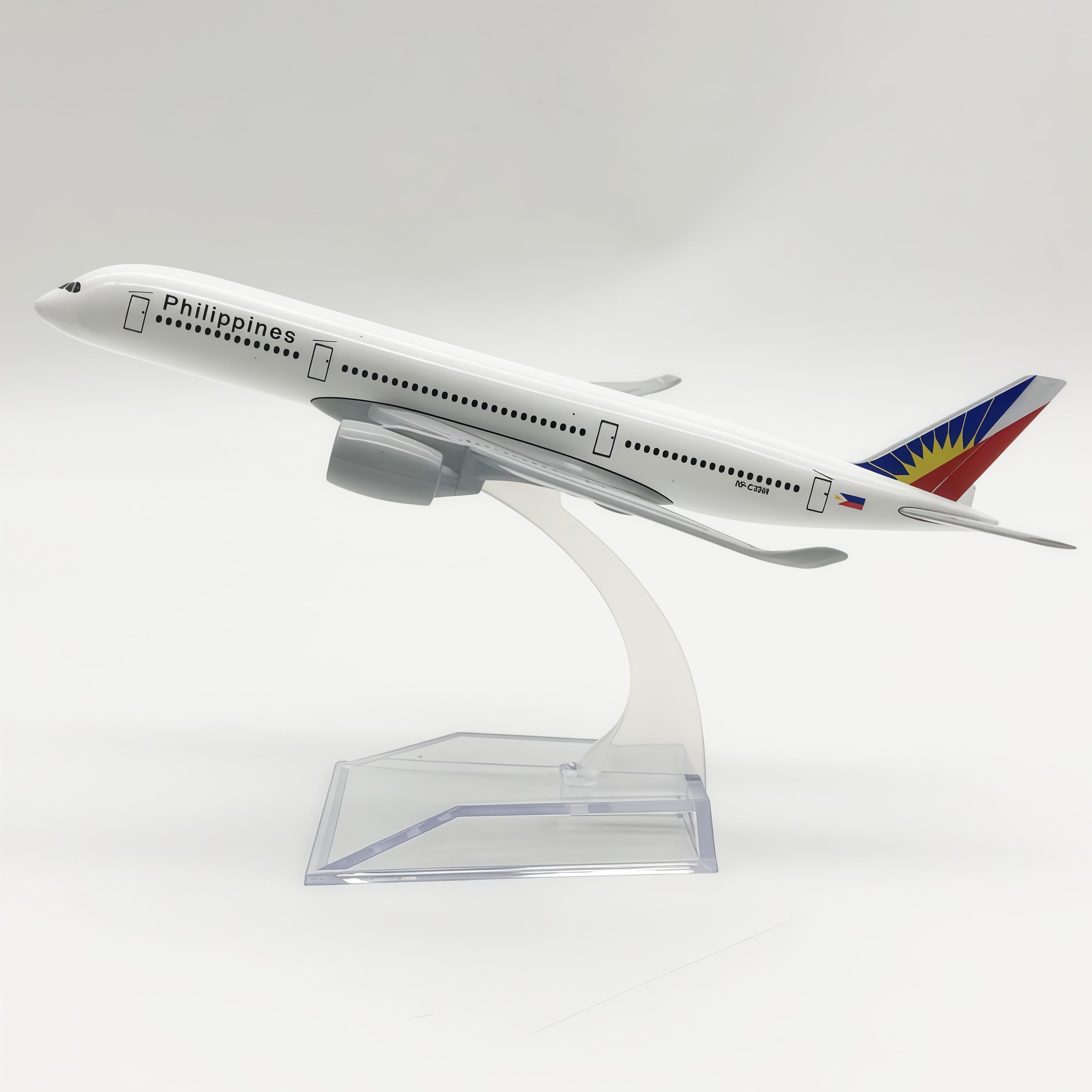 LGSRSNXHTX A350 Philippin 16cm Diecast Metal Airplane Model Aircraft Model With Stand For Aviation Enthusiast Gift,Model aircraft collection