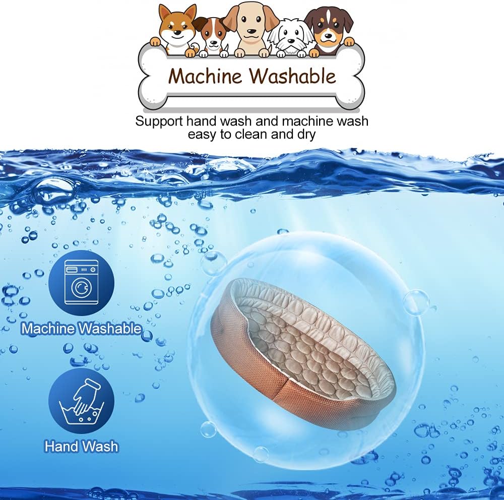 ideapro Cooling Cat Beds for Indoor Cats Small Dog Bed, Pet Cooling Bed Machine Washable Puppy Bed Breathable Pet Cooling Mat for Small Dogs Cats