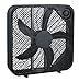 Sohler 3-Speed Box Fan For Full-Force Circulation, Upgrade Floor Fan, Black