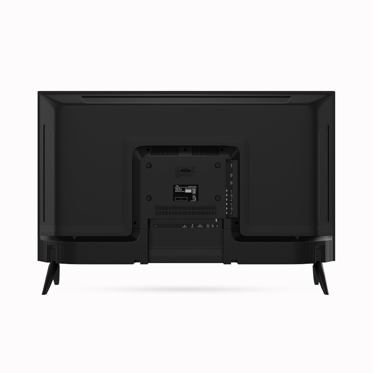 Full rear view of Itel L4365 TV with stand