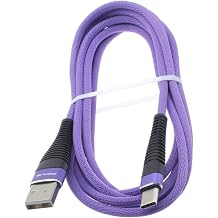 10ft USB Cable Purple Type-C Charger Cord Power Wire Compatible with Coolpad Legacy - Legacy Brisa - Legacy S - SUVA