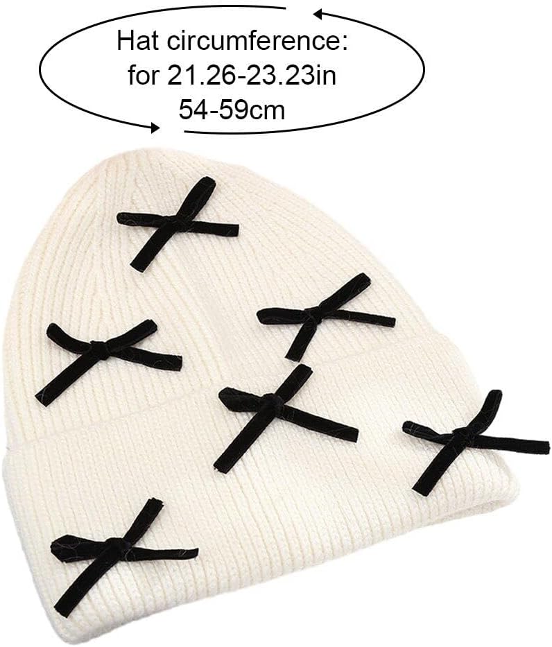 [売店] ハット、 女性と女の子のためのコットンニットビーニー（マルチカラー）