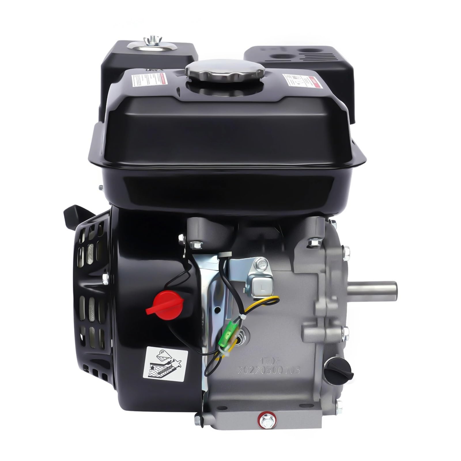 Motor De Gasolina 4 Tiempos Y 7,5 HP con Kit Herramientas Bajo Consumo Combustible Gas Control Seguridad Alta Sensibilidad Rendimiento Potente