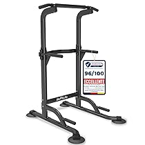 DH FitLife Power Tower Dip Station | Barra per Trazioni Autoportante | Dip Parallele Calisthenics | Stazione Fitness Multifunzionale | Power Rack for Home Gym | Allenamento della Forza a Casa