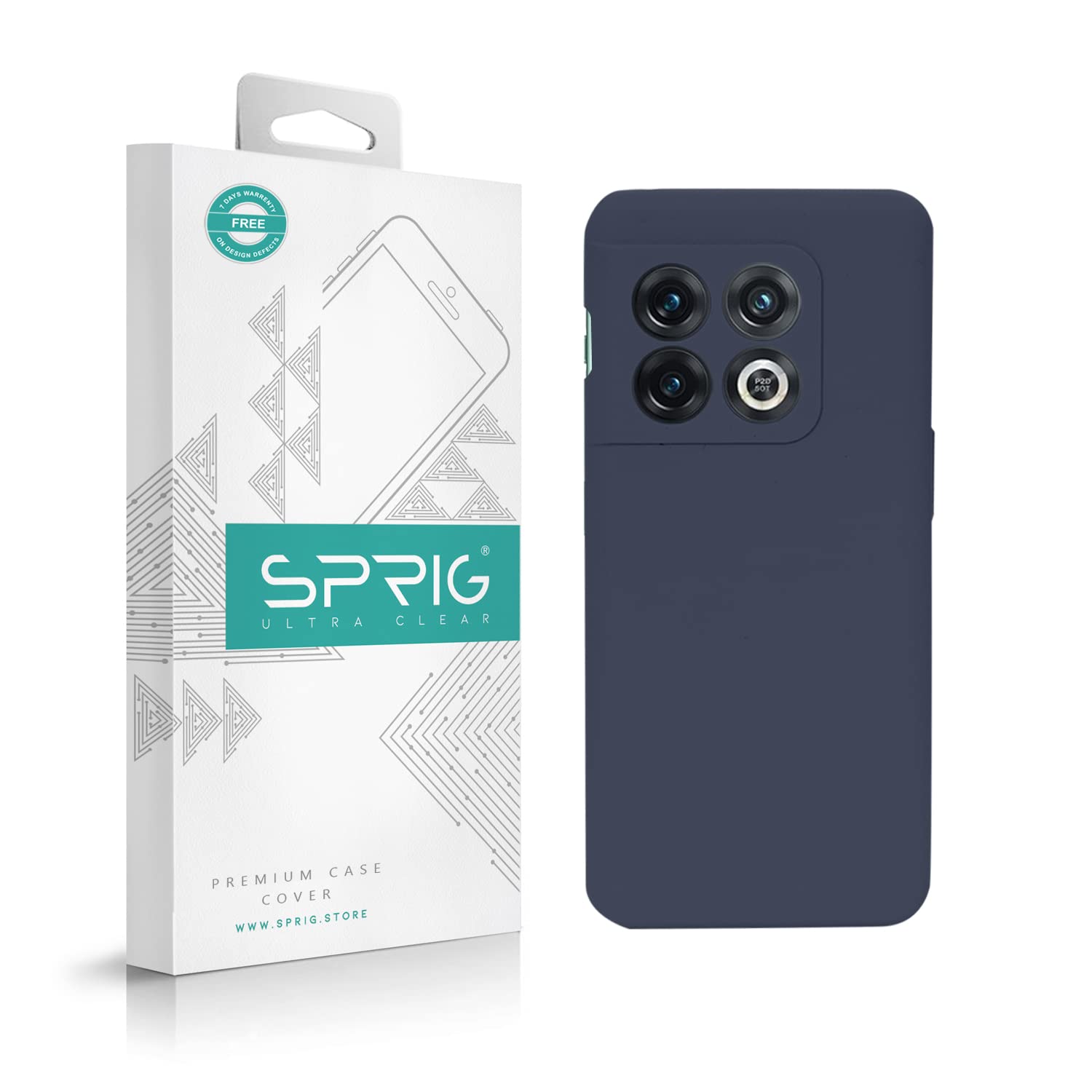 SPRIG Compatible with OnePlus 10 Pro 5G Phone Liquid Silicone Cover Premium Back Cover Drop Tested Shock Proof Mobile Case for Men, Women, Boys and Girls with Camera Protection (Midnight Blue) (B0B6WR6F8W) Amazon Price History, Amazon Price Tracker