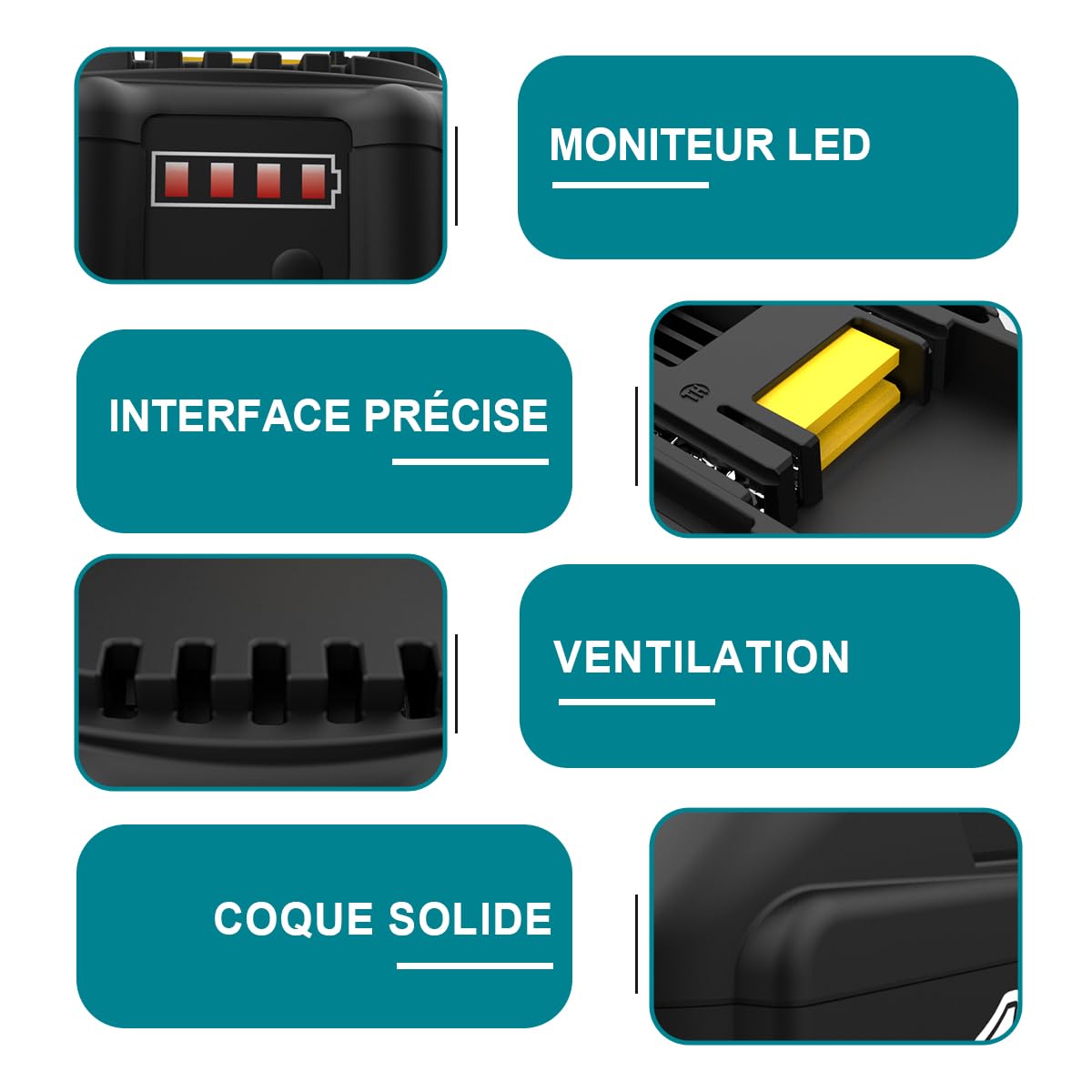 Batterie 18V 5,5Ah avec Chargeur pour Makita