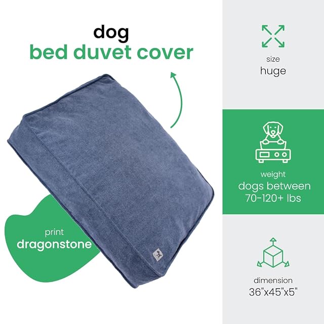 Foto 2 de 6 de Molly Mutt Dragonstone - Funda de edredón para Cama de Perro o Gato, 100% Lona de algodón con certificación…