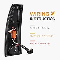 Vista 4 de Conjunto de luz trasera + tercera luz de freno para Chevy GMC C/K 1500 2500 3500 88-99, para Chevy Silverado 94-98, para Blazer 92-94, luces