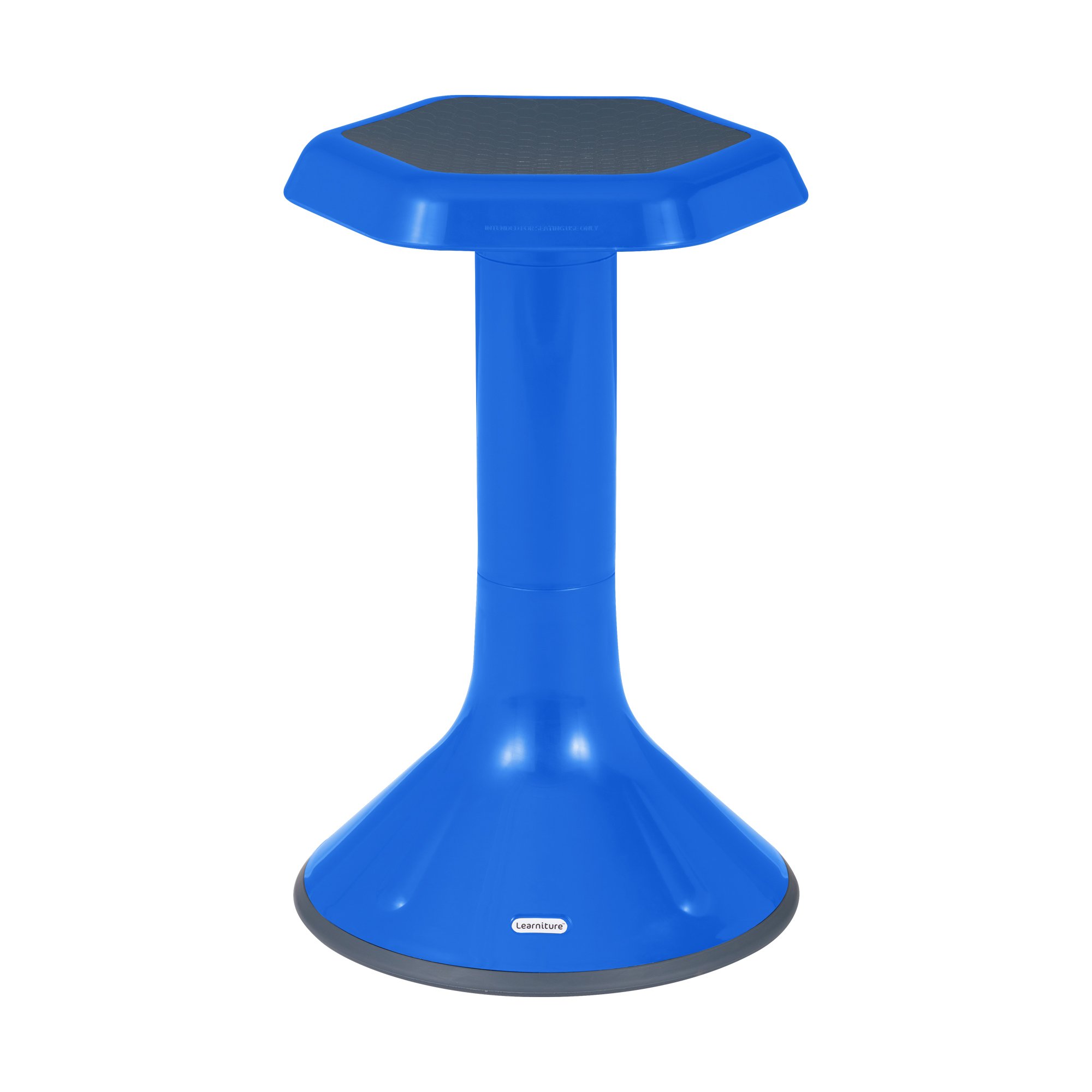 Learniture Backless Active Learning Stool for Office Desks and Classrooms, Active Learning Wobble Chair with Rocking Motion, 20"H, Blue