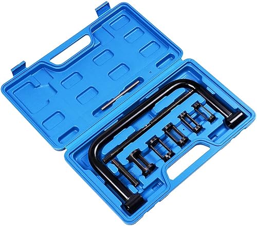 Miniatura 2 de ECCPP Juego de herramientas de compresor de resorte macizo de 10 piezas con kit de servicio de abrazadera C con tornillos de extensión para la