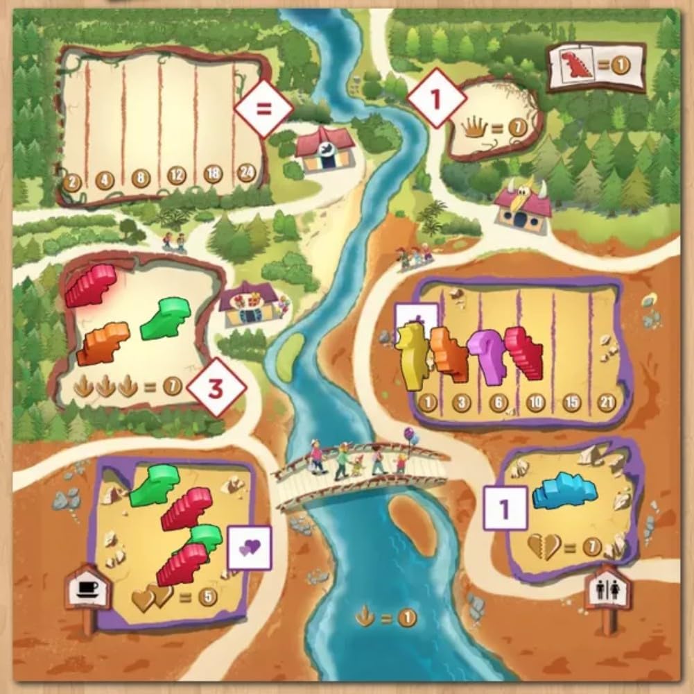 Ankama - Draftosaurus - Jeu de Base - Rédaction de Cartes - Lancer de Dés - Sélection d'Actions Simultanées - Jeu de Stratégie - Déroulement Rapide - Français - 2 à 5 joueurs - ANK9551