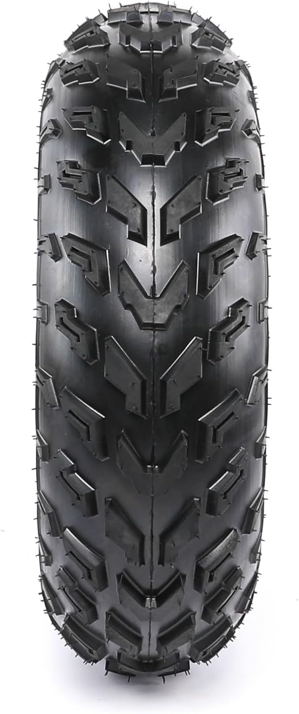 23x7-10 ATV Tire & Rim Assembly, 10 Inch Tubeless Tire with Inner Tube, 4PR 24 P.S.I for Go Kart, UTV, Quad, Golf Cart, Dune Buggy, Lawn Mower, Moped, 200cc 250cc 300cc (Left Side)