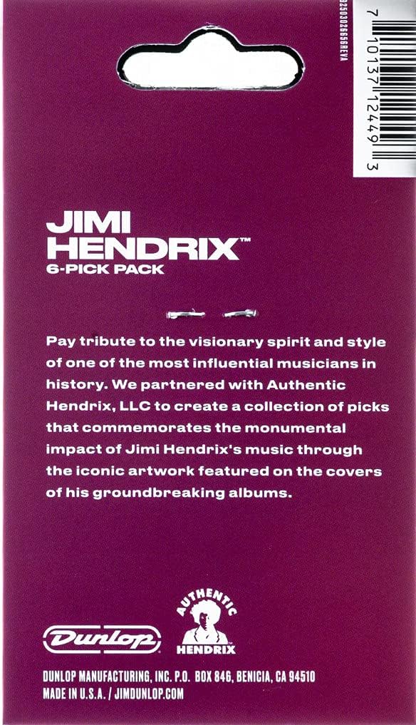 Picks Jimi Hendrix Bold as Love Medium Pack of 6, Cover Artwwork, Sachet de 6 - Image 4