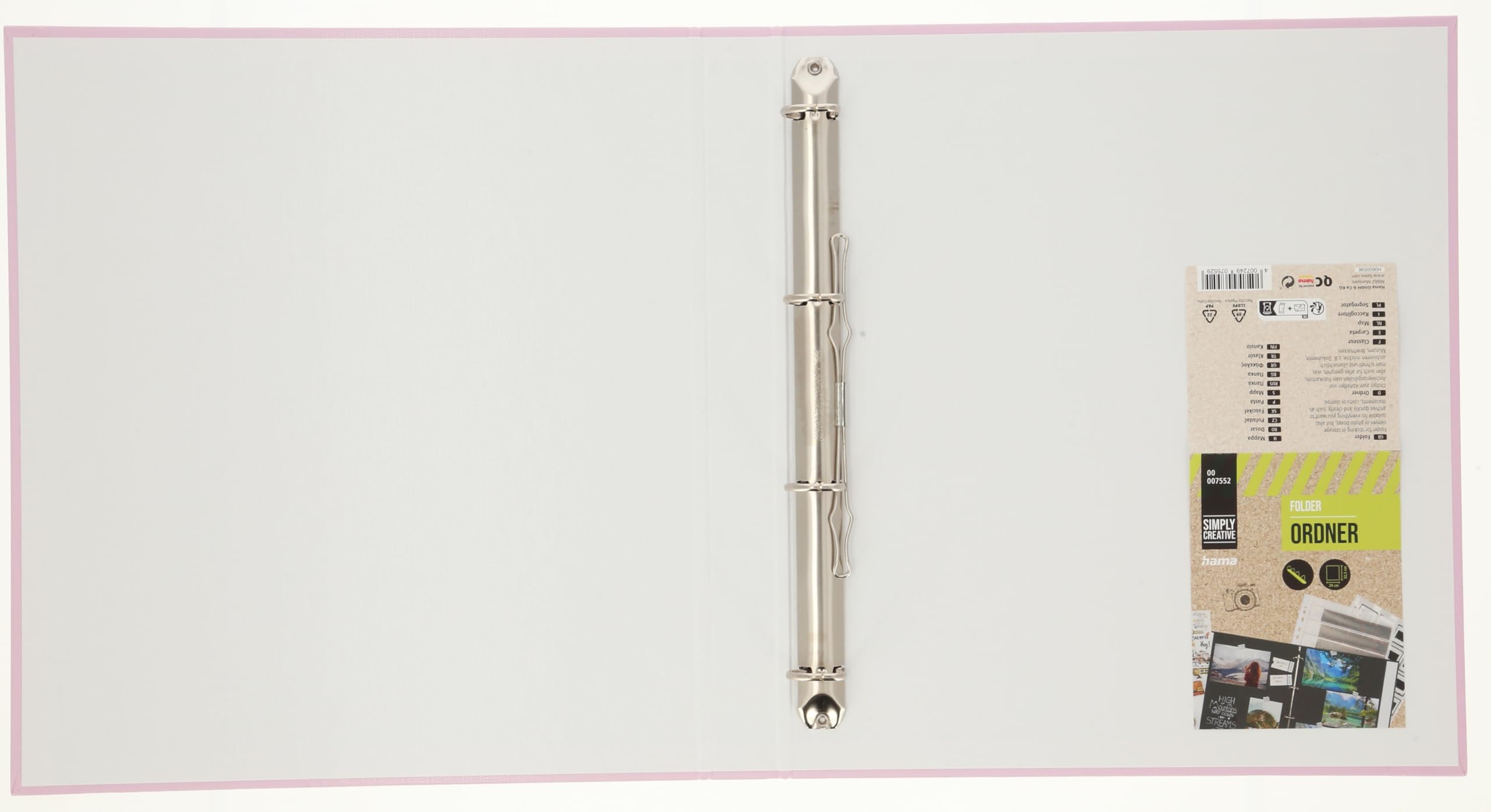 Hama-google Mami 　3袋 Hama Folder A4 (39 mm Spine Width, Ring Binder, A4 4 Rings